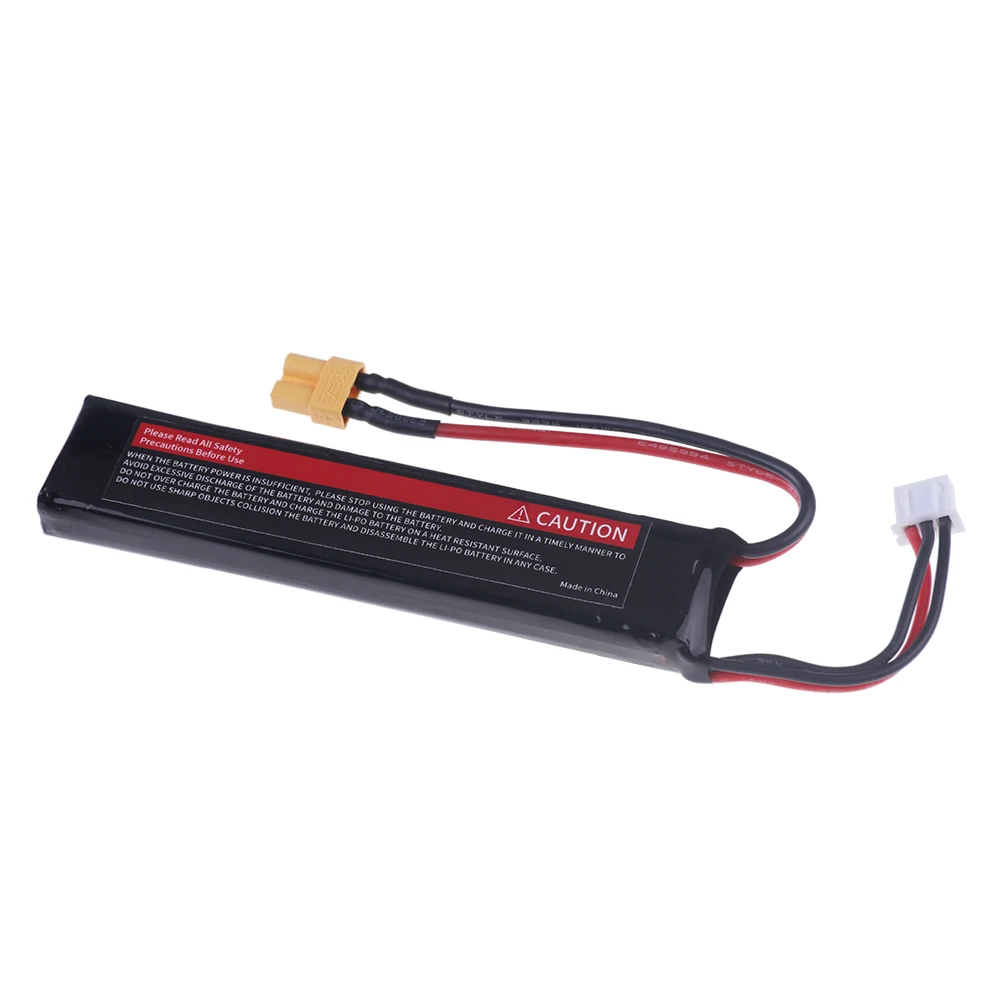 (XT30 plug) Water Gun Battery 7.4v 2500mAh Lipo Battery Charger 2S for AKKU Mini Airsoft BB Air Pistol Electric Toys Guns Parts