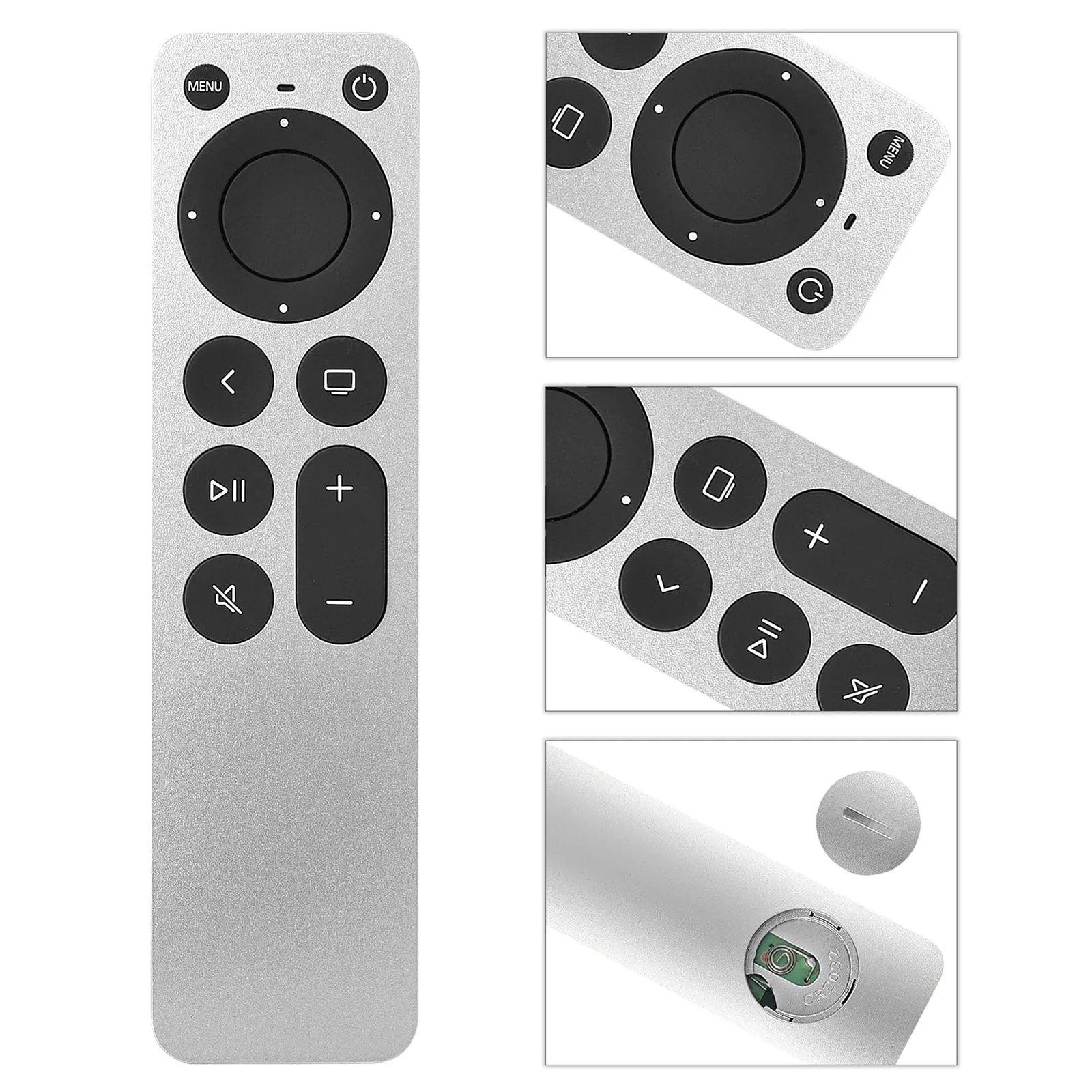 Remote Control for Apple TVs: for Apple 4K/ Gen 1 2 3 4/ HD A2169 A1842 A1625 A1427 A1469 A1378 A1218 (NO Siri & NO Voice)
