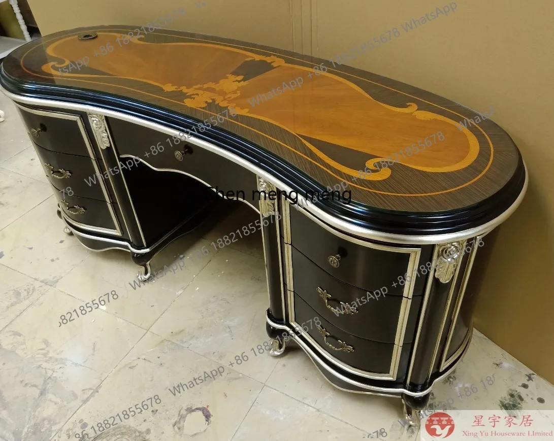 

Американский изогнутый письменный стол для кабинета, мебель на заказ от производителя, прямые продажи