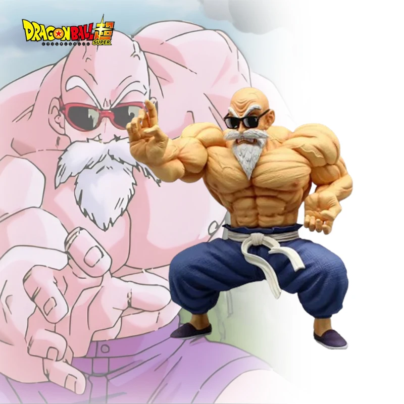 

24cm Dragon Ball Z Kame Sennin Master Roshi Figure Anime Muscle Strengthening Action Figurine Collection Pvc Model Statue Toys