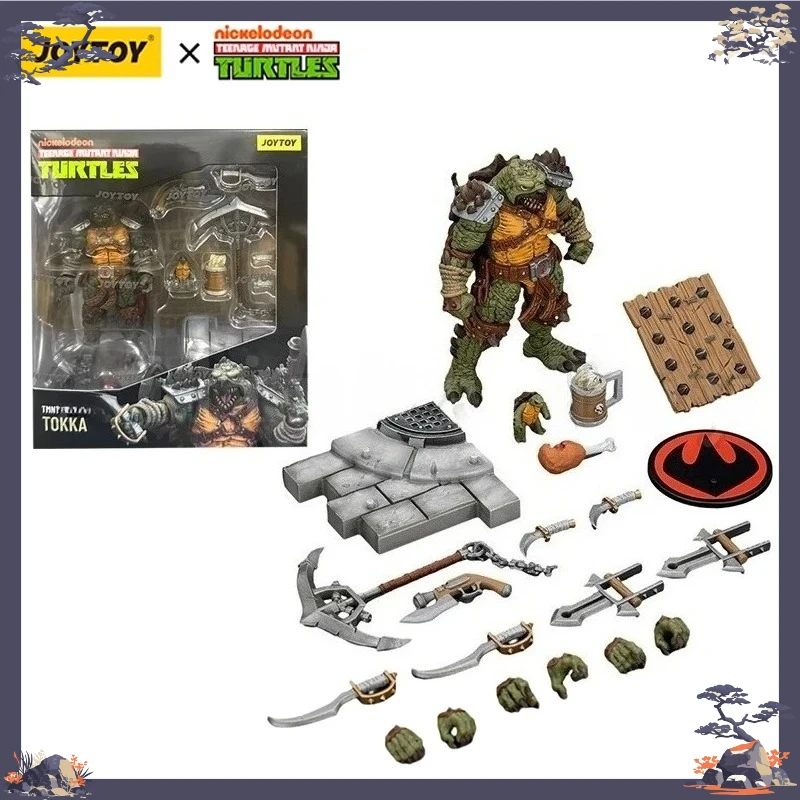 

Original Genuine JOYTOY 1/18 Action Figure Turtles Slash Tokka Anime Model Toys Nime Series for Boys Gifts【In Stock】