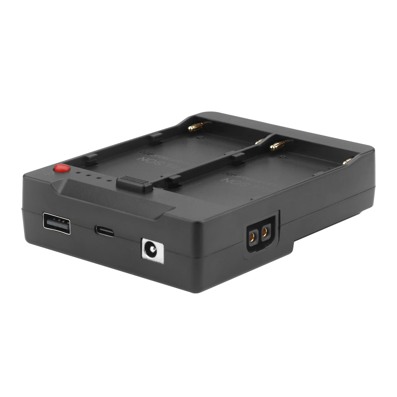 12v-16.8v saída interruptor de suporte de bateria dupla converter placa adaptadora para bateria de montagem em v para sony NP-F970 f950 f750 f550