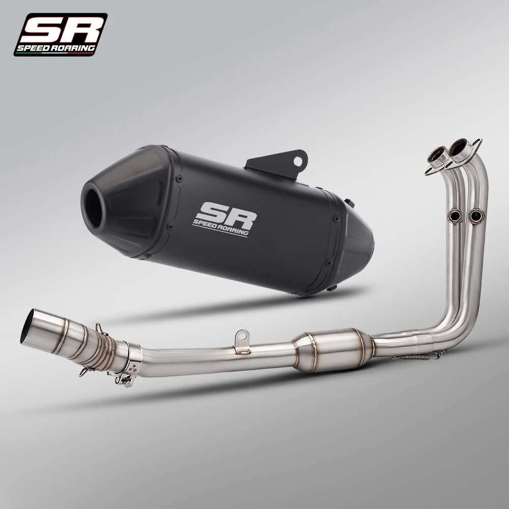 For 450MT 450SR 450NK T148 Style Exhaust Full System Front Mid Tail Section Set Stainless Steel Accessories