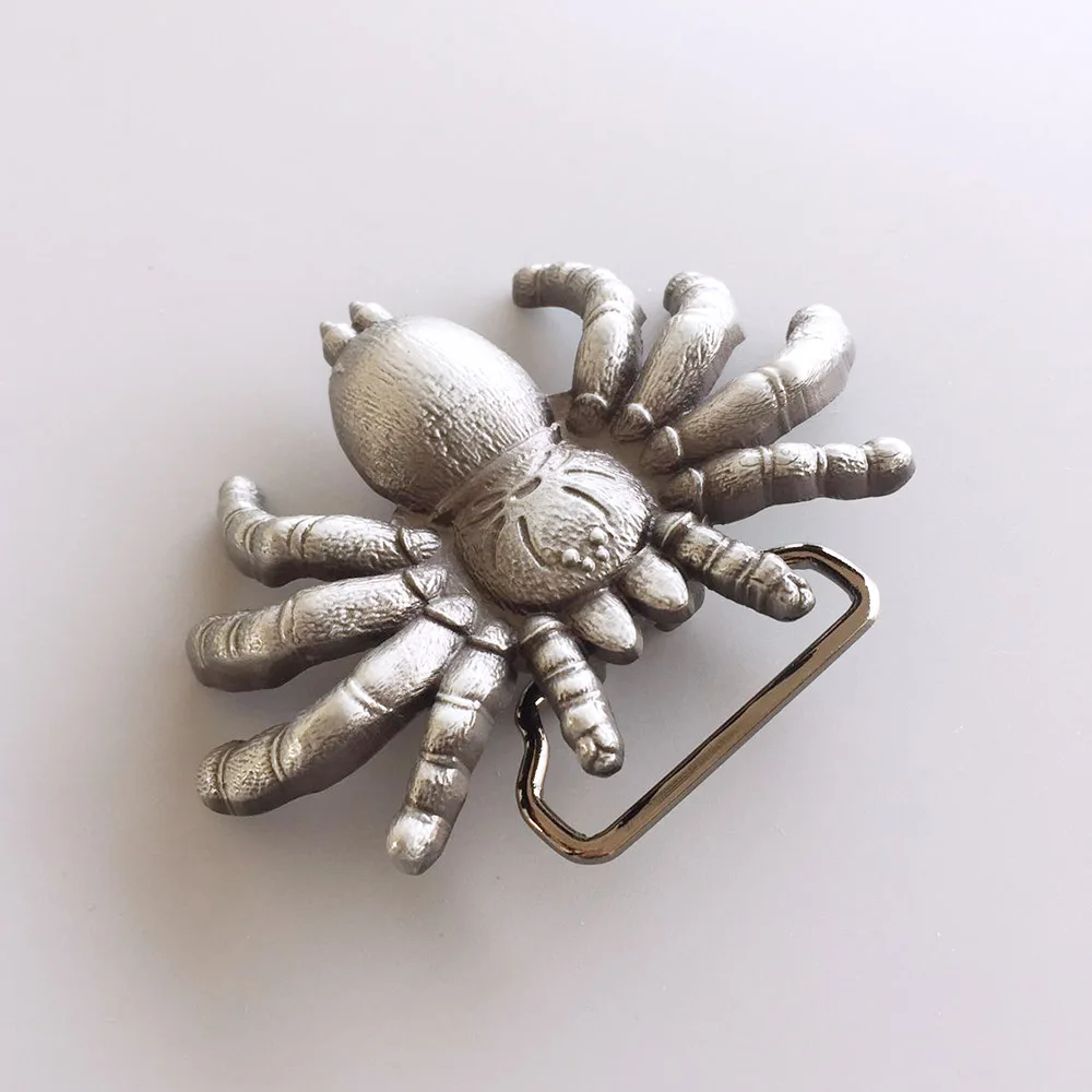 Antique Silver Cut Out Spider Belt Buckle Boucle de ceinture BUCKLE-3D011AS Free Shipping