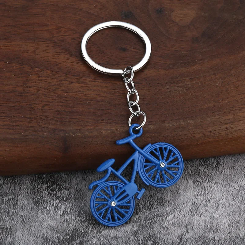 Cute and Exquisite Bicycle Keychain Pendant Couple Friend Small Gift Keyring Bag Pendant