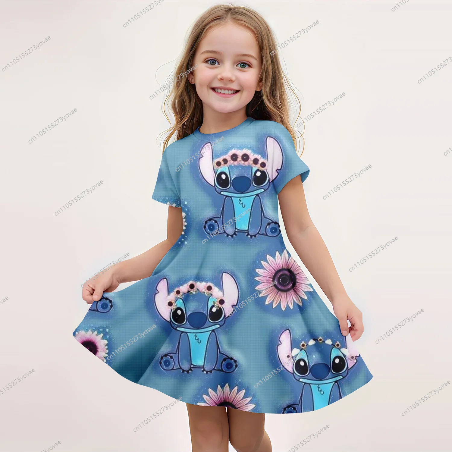 

Платье с короткими рукавами и 3D-печатью, милый дизайн, очень очаровательное, изготовление летних нарядов, полных жизненных сил.