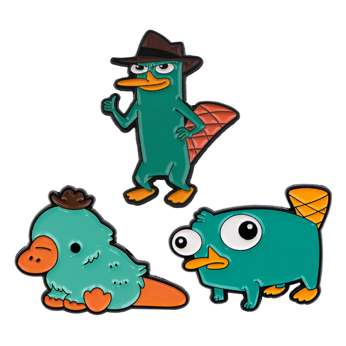 Funny Cartoon Platypus Enamel Pin Anime Pin Badge on Backpack Women's Brooch Lapel Pins Costume Accessories Fashion Jewelry Gift