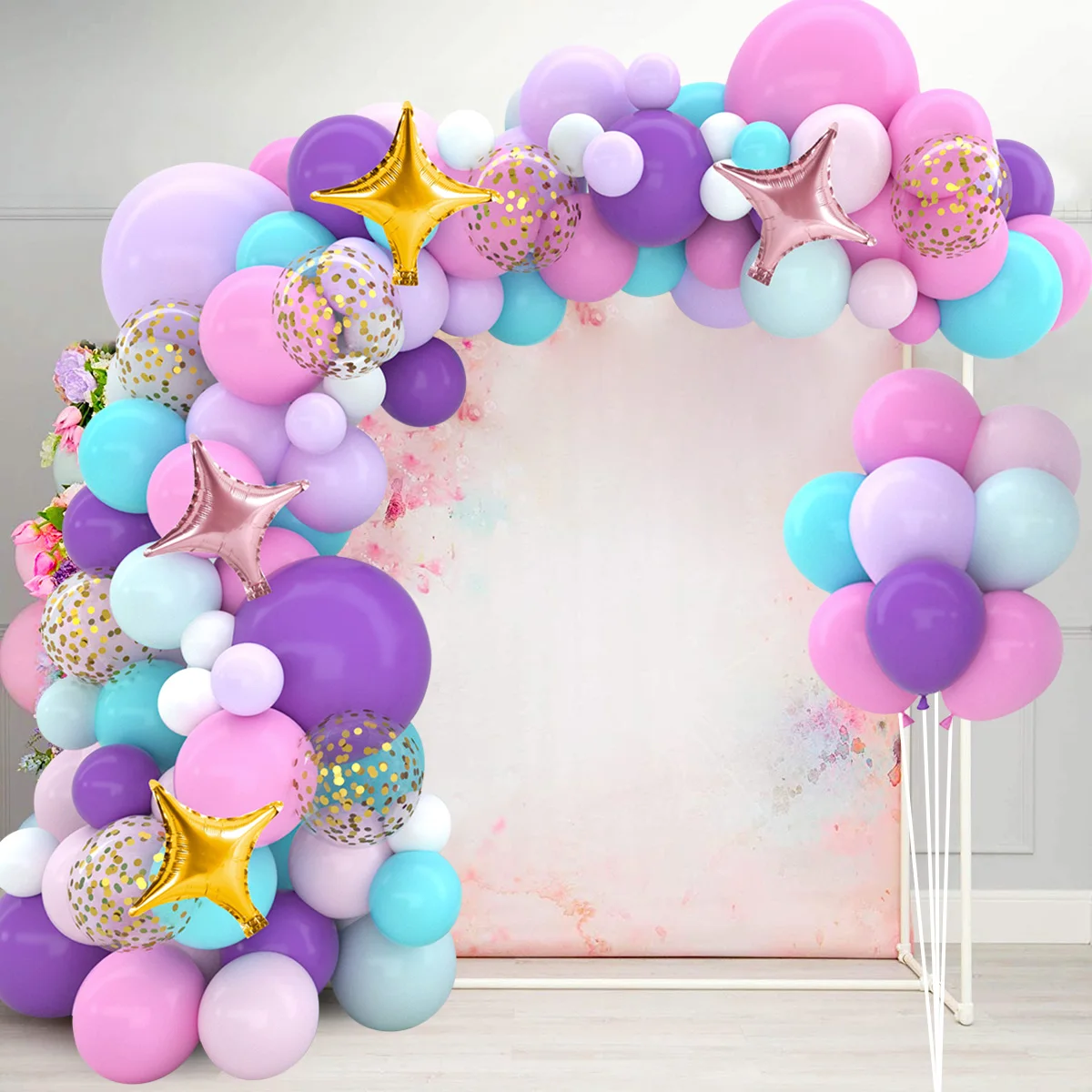 Balony jednorożec Garland Arch Kit Kolorowe tęczowe balony lateksowe ślubne Dekoracja urodzinowa Dekoracja urodzinowa dla dzieci Baby Shower