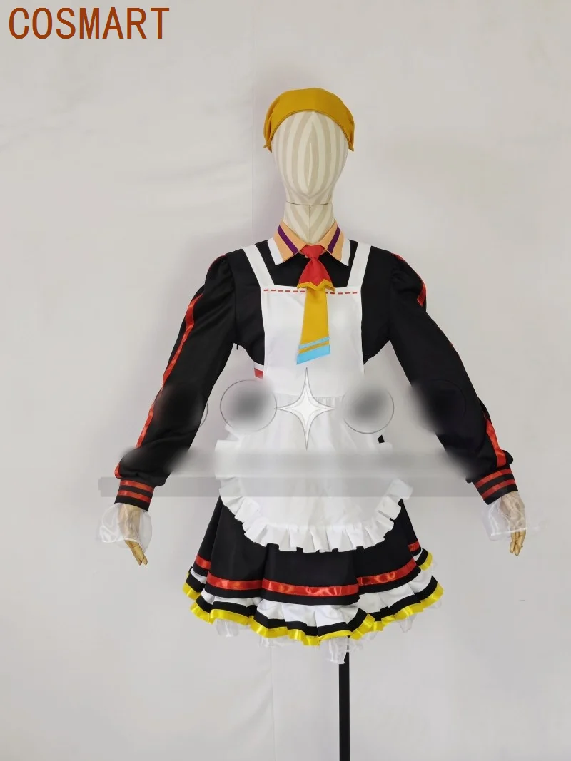 COSMART Blue Archive Aikiyo Fuuka Game Suit Lovely Maid Dress Uniform Cosplay Costume Halloween Party Role Play Outfit Women