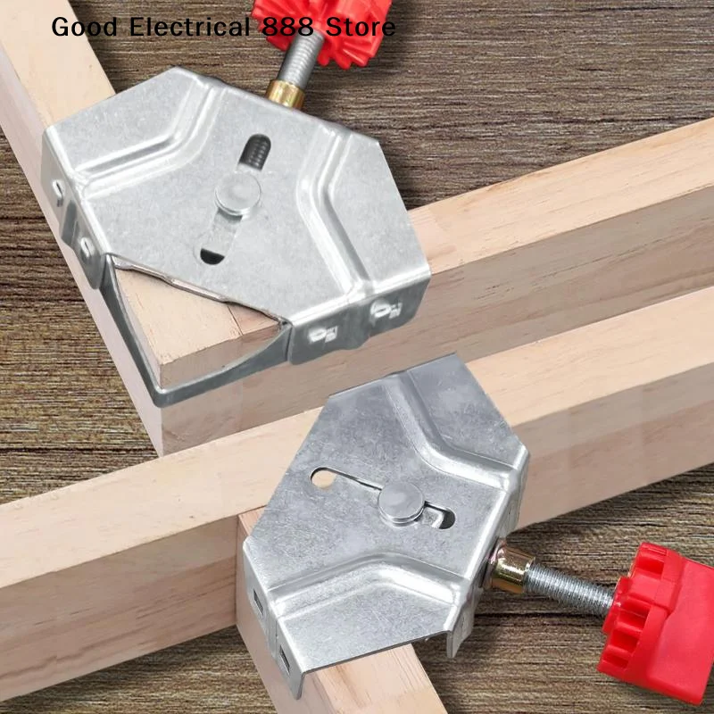 【G】Corner Clamps For Woodworking 90 Degree Right Angle Clamp With Adjustable Swing Jaw For Wood Metal Pipe Steel Rod Glass Diy