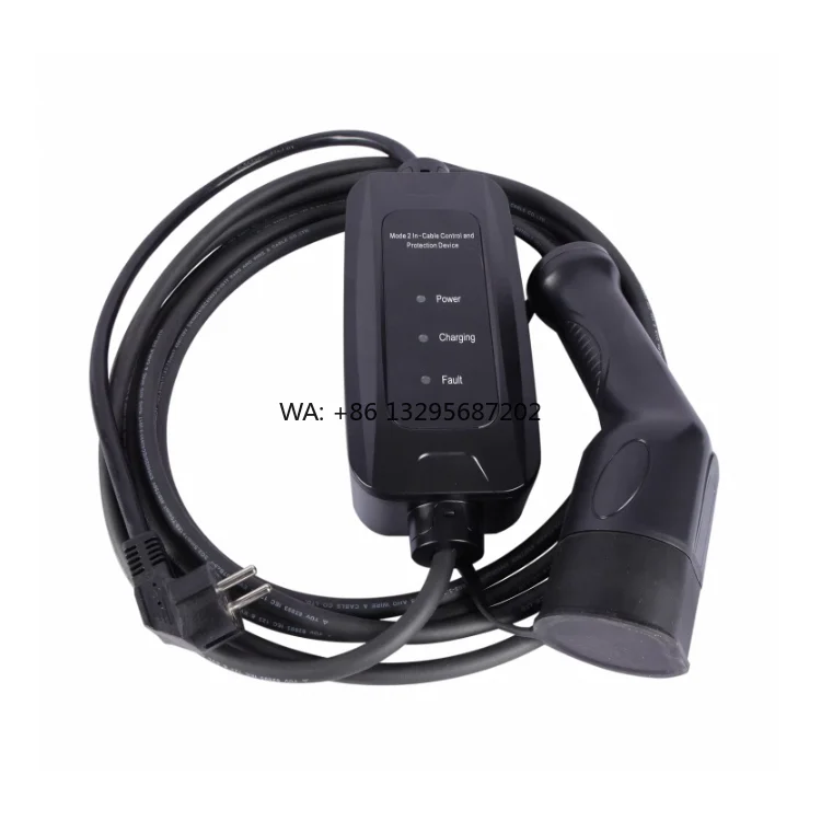 

Adjustable Current 32A to Schuko Plug Ac Portable Ev Charger Home Electric Vehicle Charging Station