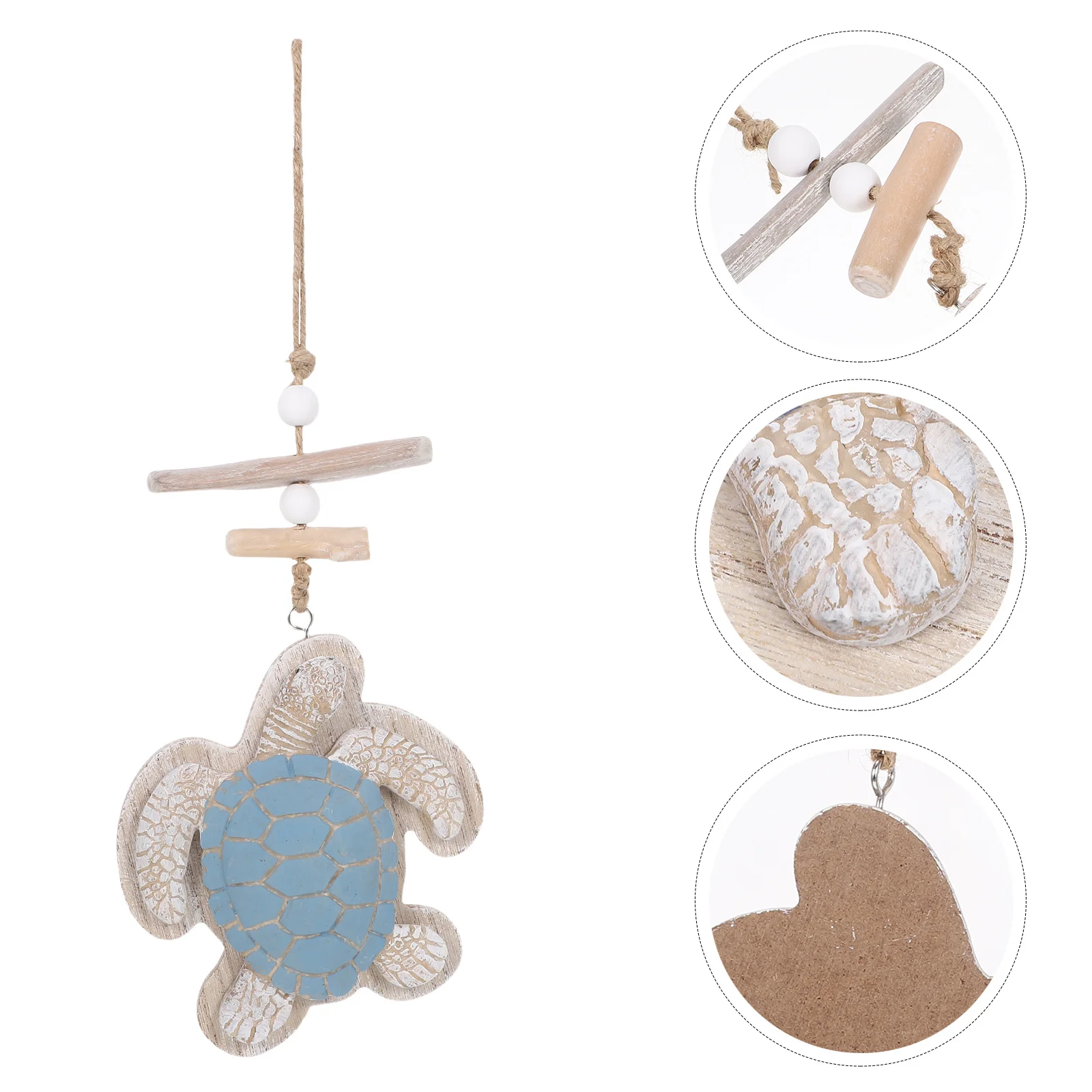 

Wooden Sea Turtle Wall Decor Mediterranean Ocean-Themed 3D Art Craft for Room Living Space Coastal Home Nautical Wall