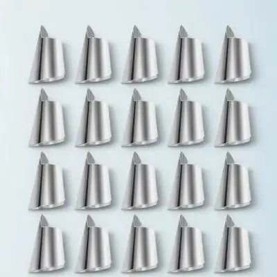 20pcs Stainless Steel Finger Thumb Protector Kitchen Shield For Chopping Peeling Shelling Nail Guard For Dicing Cutting Finger