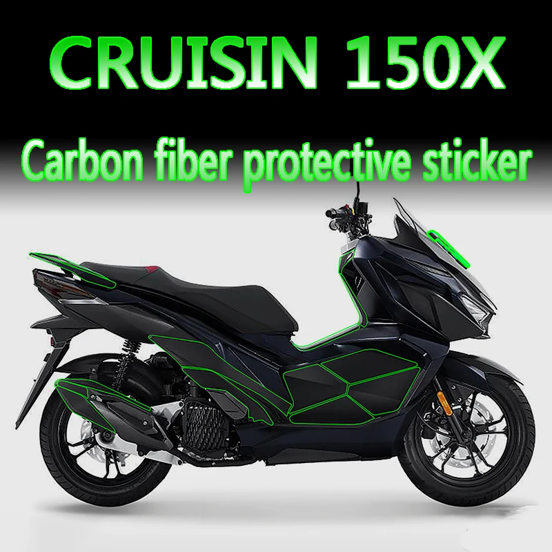 Applicable to sym Sanyang cruising 150cruisym150 carbon fiber film sticker wearable sunscreen waterproof body protection film