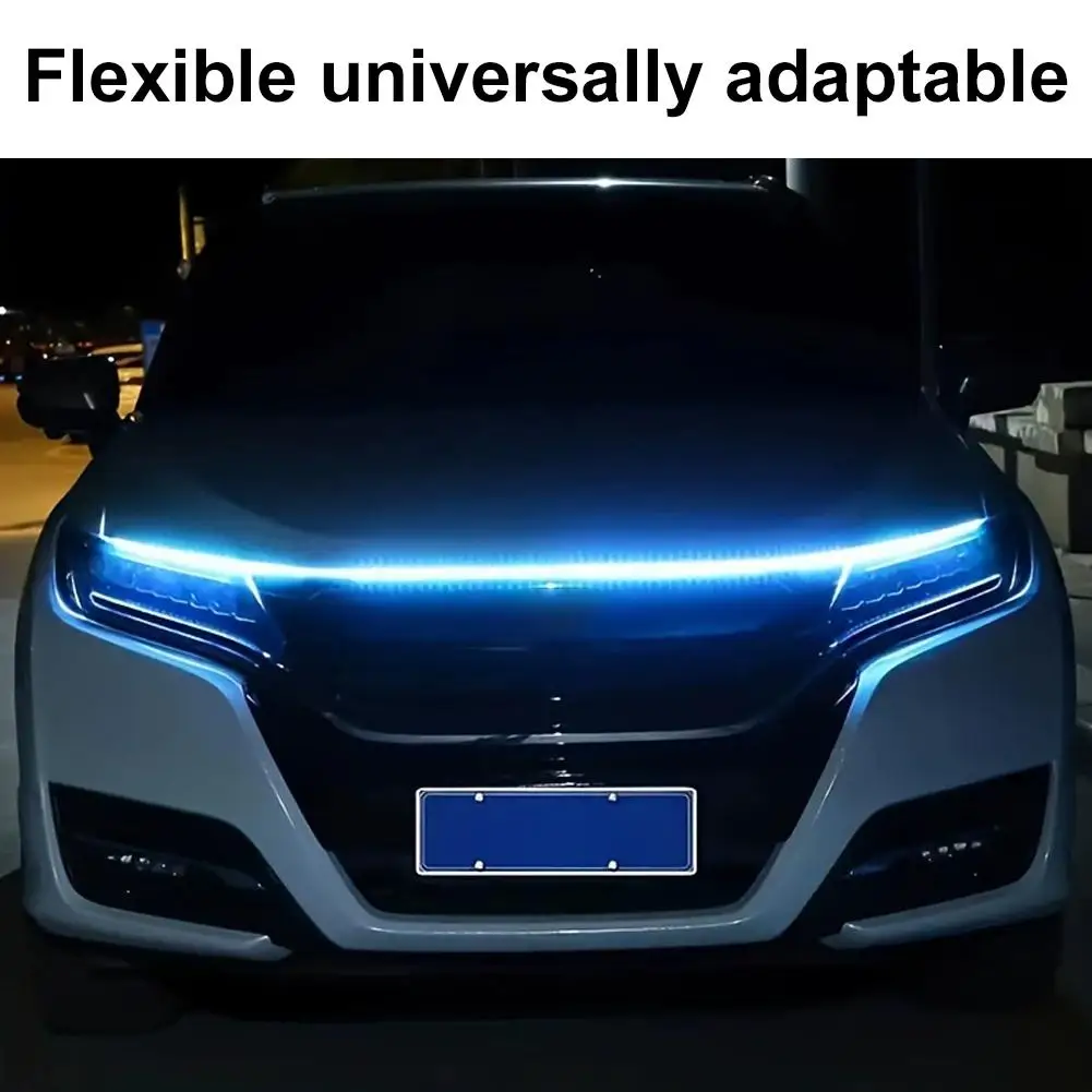 

Светодиодные ДХО с функцией сканирования для декоративной подсветки капота автомобиля, 12В, O9D4