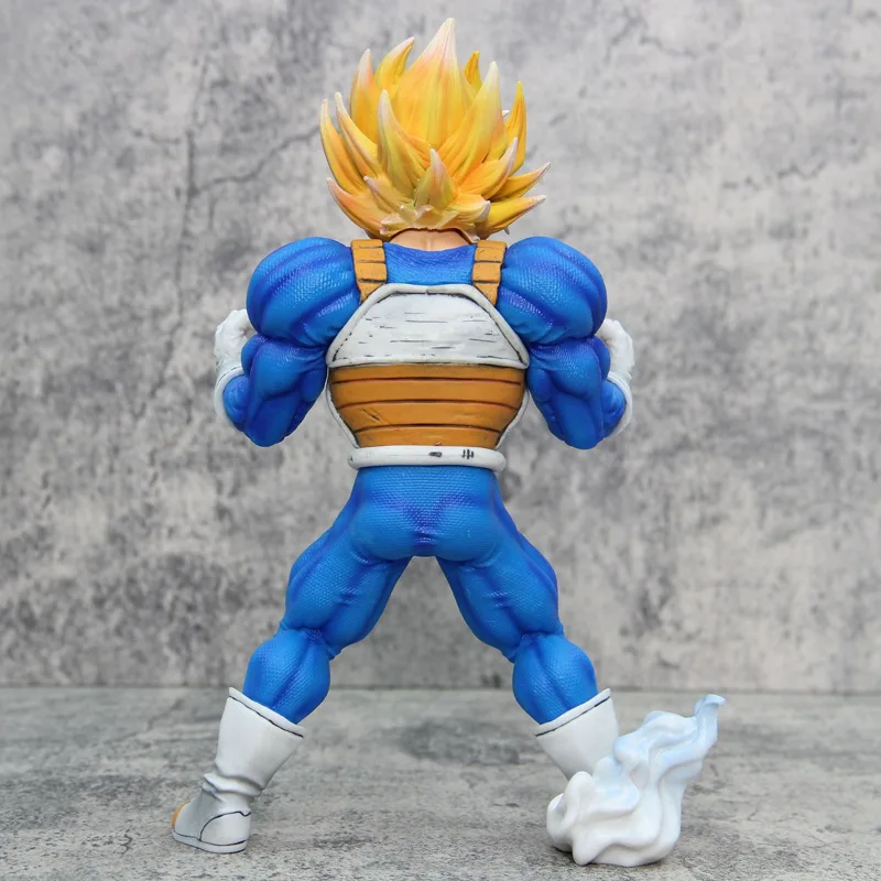 25cm Dragon Ball Muscle Goku Super Saiyan Exercise Anime Figure Model Statue Boy Collection Desktop Decoration Ornament Toy Gift