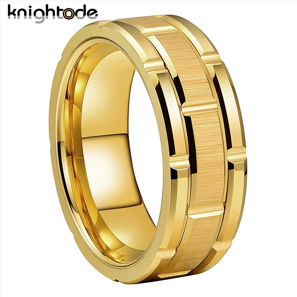 

3 Colors Choose Tungsten Carbide Combination Ring Mens Womens Wedding Band Polished Brushed Comfort Fit