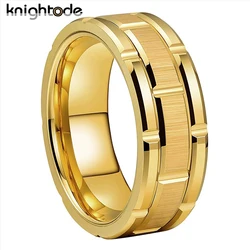 3 Colors Choose Tungsten Carbide Combination Ring Mens Womens Wedding Band Polished Brushed Comfort Fit