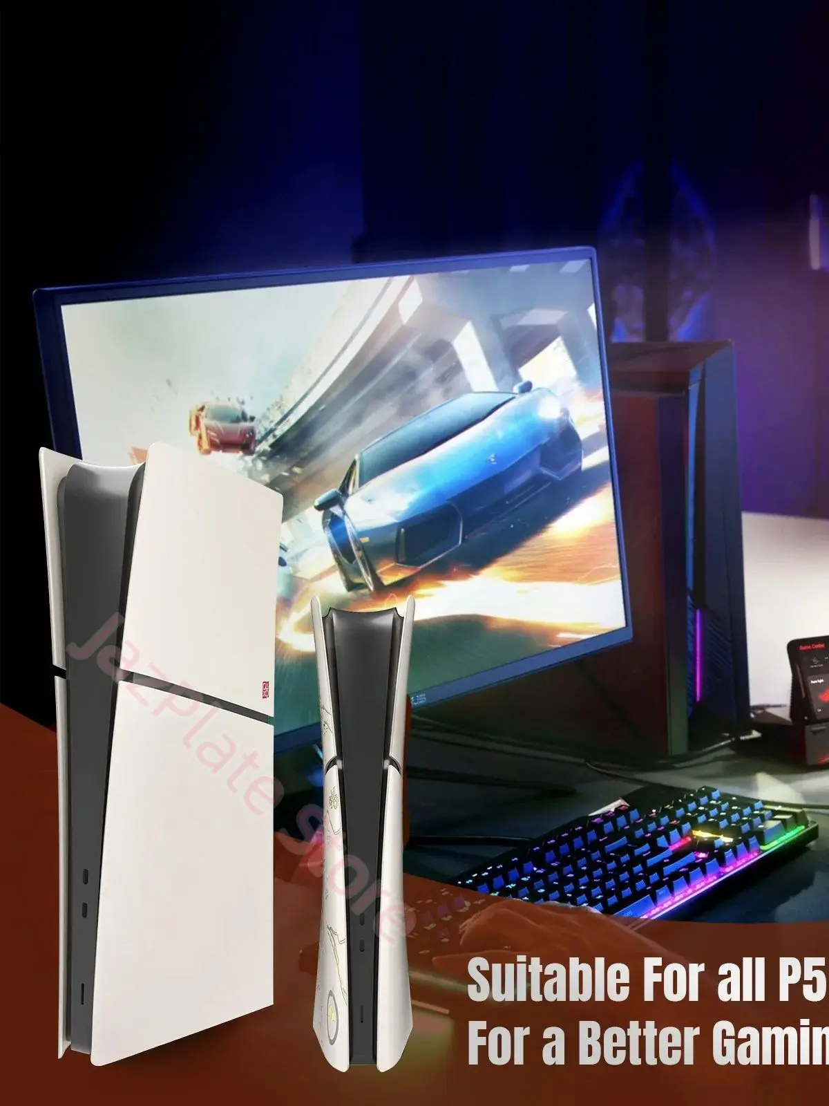 Nowe obudowy do PS5 Slim Digital Edition, tylko panele zamienne odporne na zarysowania, osłona, etui na PlayStation 5 Slim Yotei — 2