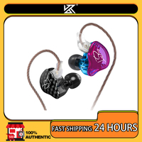 Kz zst corded headphones 1dd + 1ba dynamic drivers and armour in-ear monitors noise isolation hi-fi music sports headphones