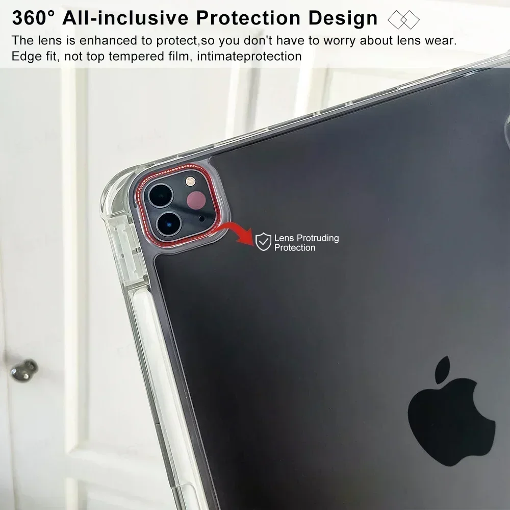 Casing untuk iPad generasi ke-10 2022 Funda iPad Pro 11 13 M4 2024 M2 iPad Air 13 11 Air 5 4 generasi 9 8 7 Pro 12.9 Mini 6 penutup