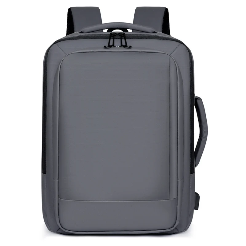 Business Travel Backpack Men's Double Shoulder Bag Large Capacity Commuter Bag Laptop Bag Nylon Material Casual Style