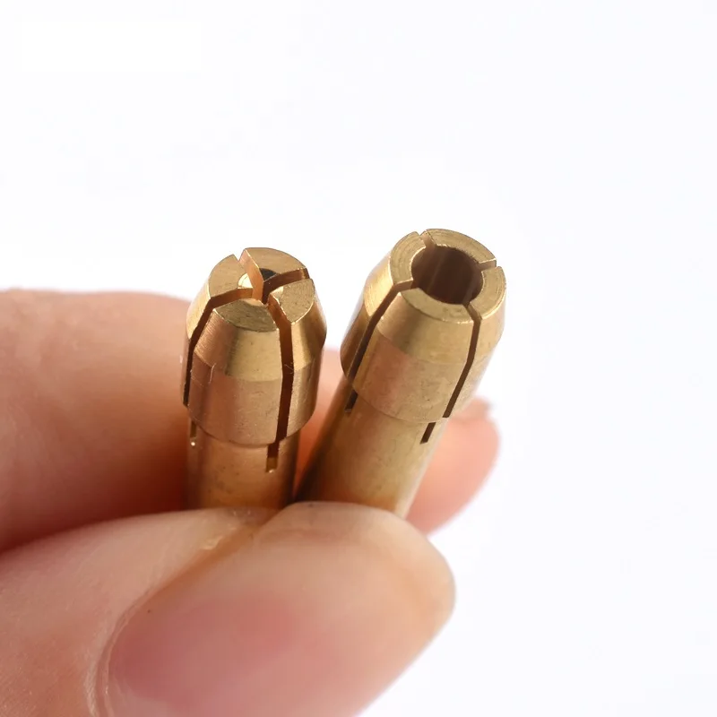 0.5/0.8/1/1.6/1.8~3.2mm Brass Collet Mini Drill Chucks 4.2/4.8mm Shank for Dremel Rotary Tools+Mill Shaft Screw Cap Power Tools