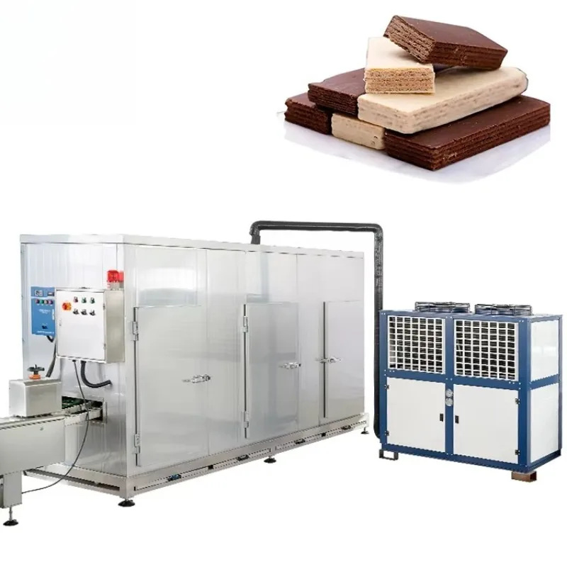 Línea de Producción de Barritas de Galleta OME / Máquina Completa para Helados, Máquina Industrial para Hacer Waffles, Máquina Económica para Hacer Galletas de Chocolate