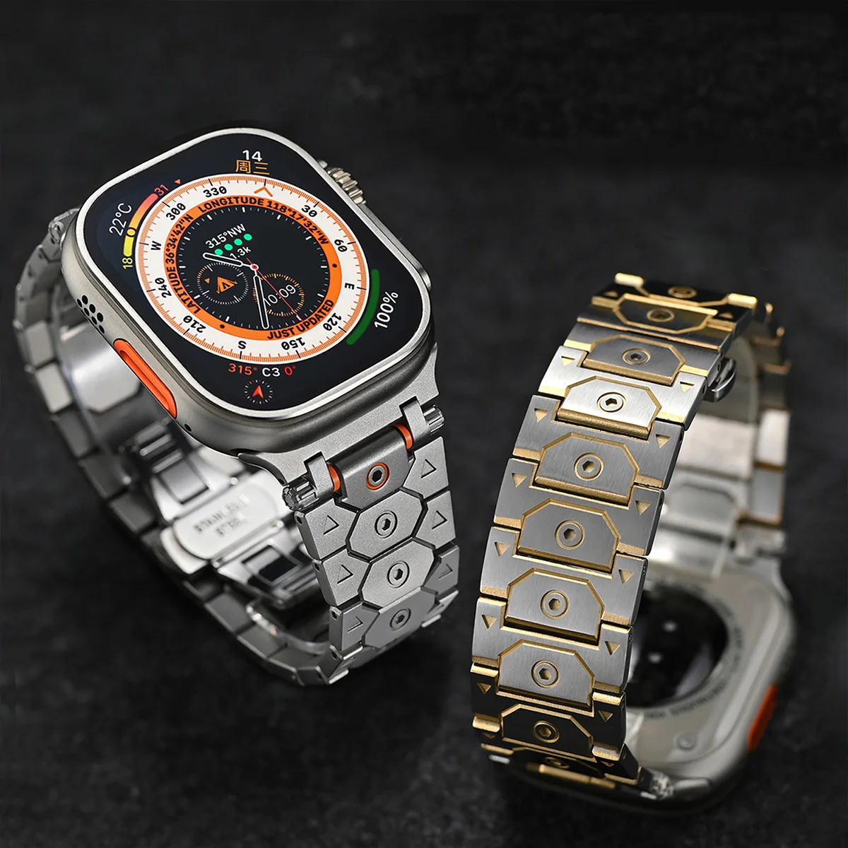 Ultra 3 2 Titanium Strap For Apple Watch 49mm 46 45 44 41 40 38 42mm Band For iWatch 11 10 9 8 SE Stainless Steel Bracelet