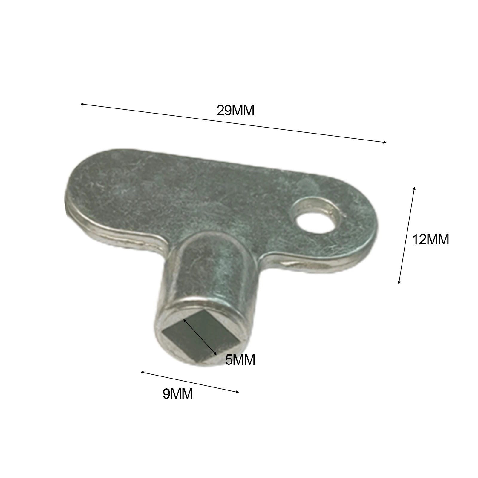 Radiator Bleed Tool 5mm Square Profile for Air Removal in Domestic Heating Systems Zinc Alloy Material for Steady Handling