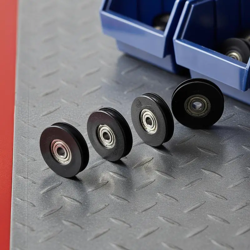 U Groove Bearing Pulley Rubber Coated: 1Pcs Guide Roller 5306mm Wear Resistant Door Window