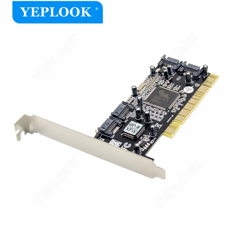 

PCI 2/4 Ports SATA Raid Card High Speedd 1.5Gb/s Host Controller Adapter Card SIL3112A/Sil3114 Chipset For Desktop Computer