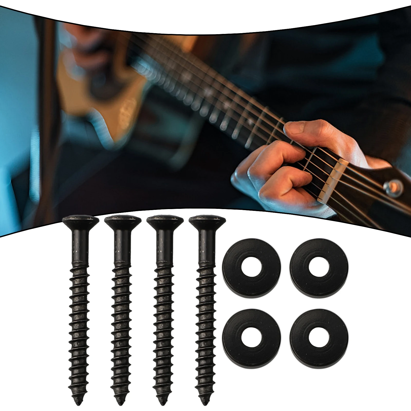 Heißer Verkauf Neueste Ferrule Schraube Joint Mit 4 Set Elektrische Gitarren Instrument Montage Musical Neck Buchsen & Bolzen