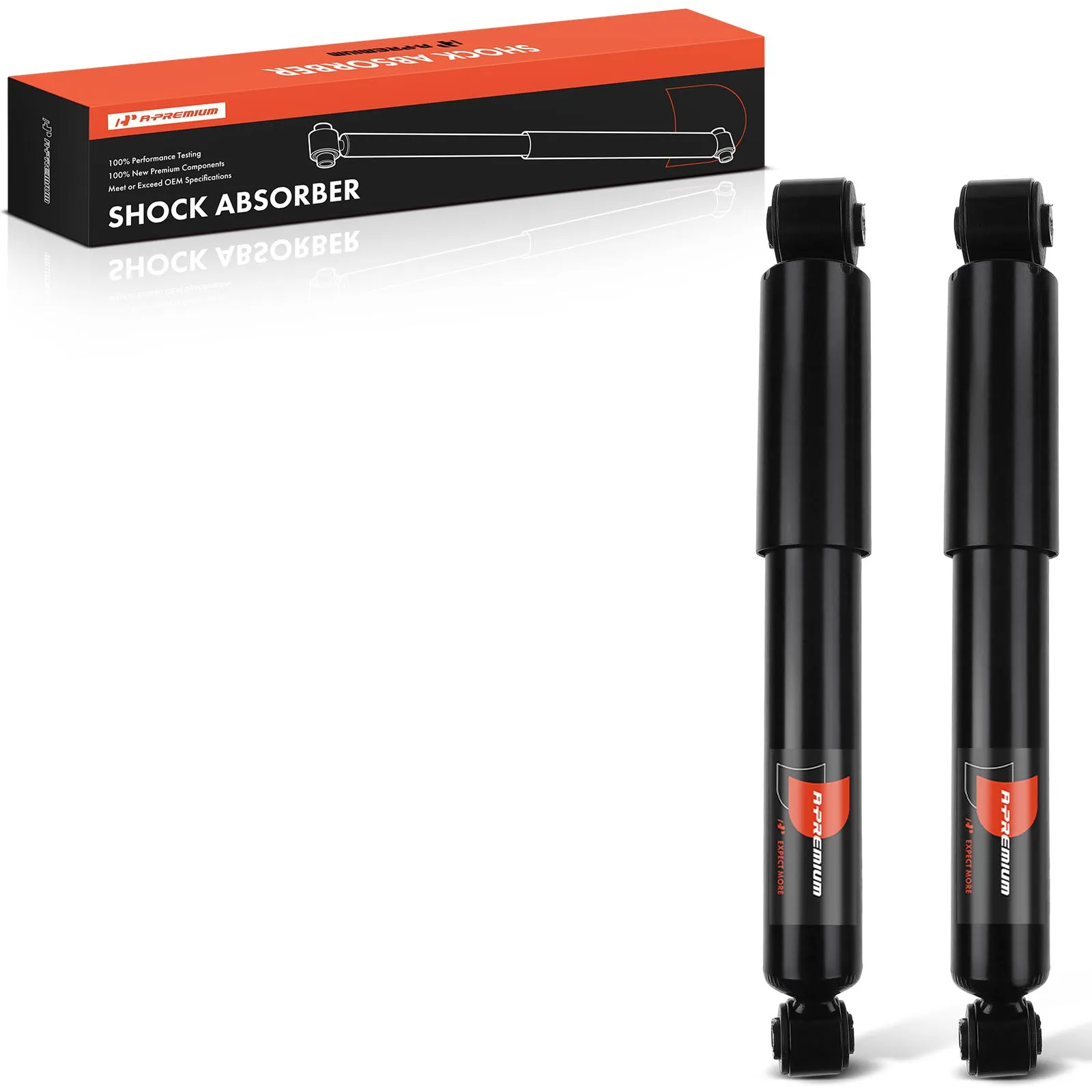 A-Premium Pair Rear Side Shock Absorber for Hyundai Elantra 2011-2016 Veloster 2012-2017 Kia Forte 2014-2018 Rio 2012-2017