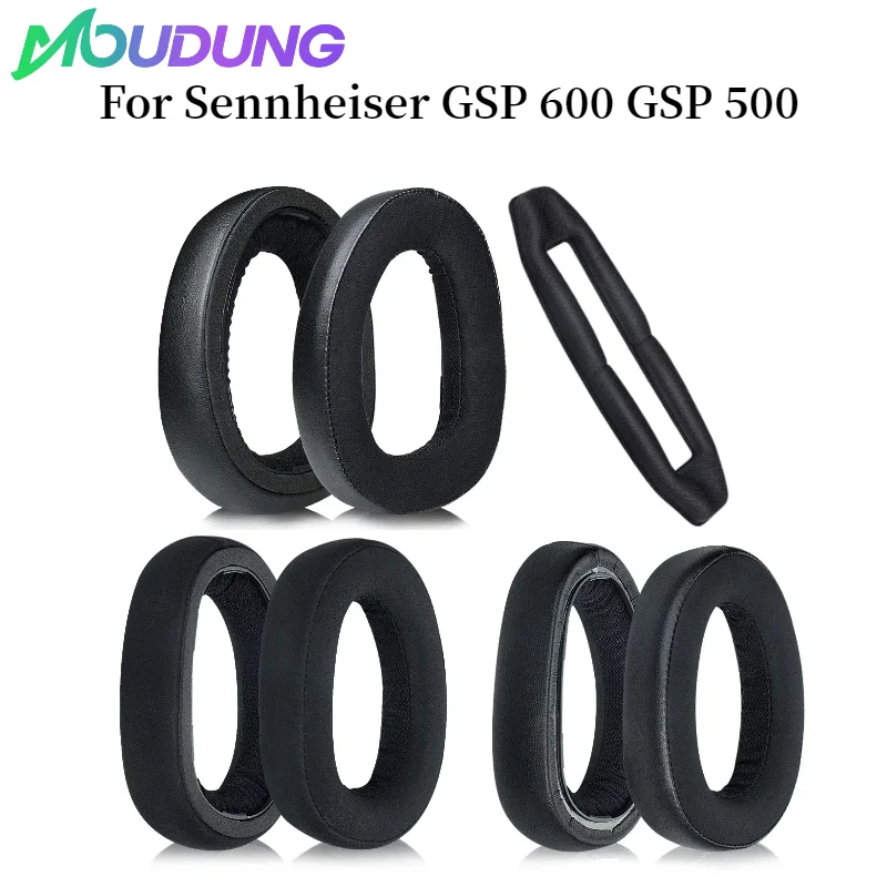 

MOUDUNG Replacement Earpads Ear Pads Foam Cushions Cover for Sennheiser GSP 600 GSP600 GSP 500 Gaming Headphones Repairing Parts