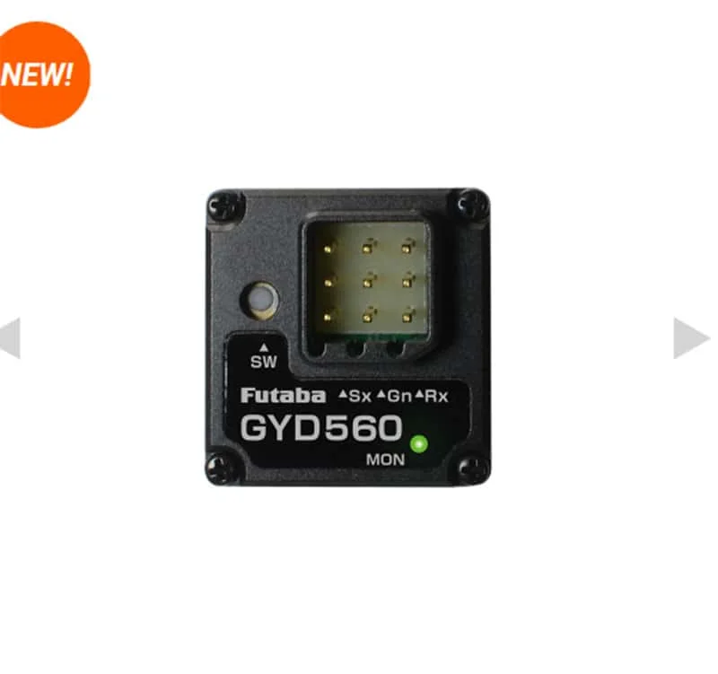 FUTABA nuevo producto GYD560 1/10 Drift Car giroscopio S.BUS con configuración inalámbrica 10PX/6PV DC3.5V-8.4V