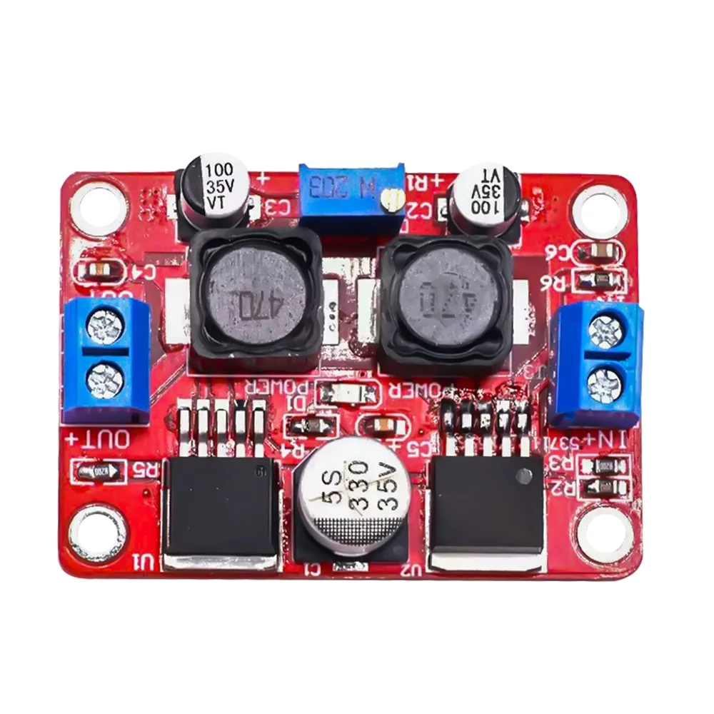 LM2577S+LM2596S Auto Boost Buck Converter Module DC1.25-26V Adjustable Boost Buck Converter Module Adapter