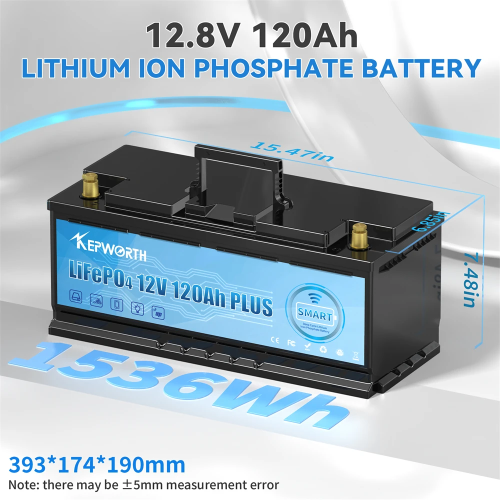 NEW 12V 100AH 120AH 200AH LiFePO4 Storage Battery Built-in Bluetooth  BMS Power Batteries 6000 Cycles For RV Campers Golf Cart