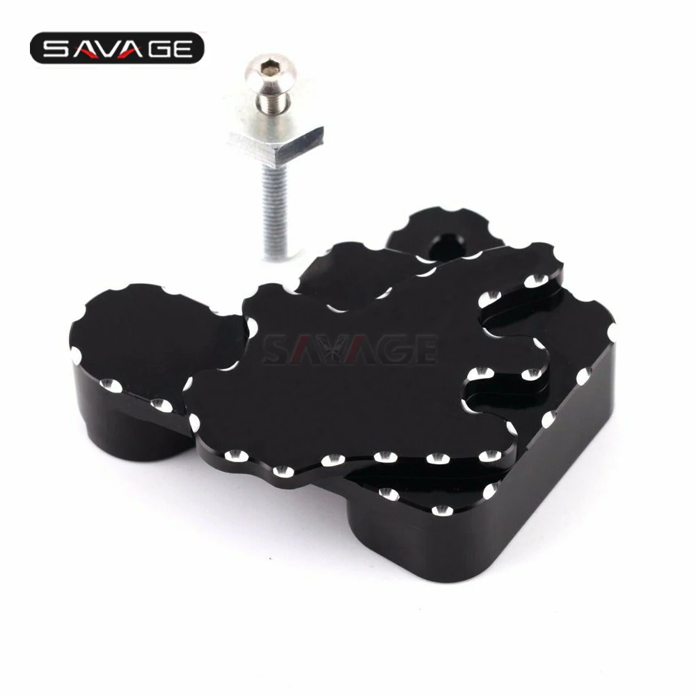 Kickstand Switch Bolt Cover For SUZUKI Hayabusa GSX 1300R 1999-2020 Black 3D Engraved Ball Cut GSX1300R Motorcycle Accessories