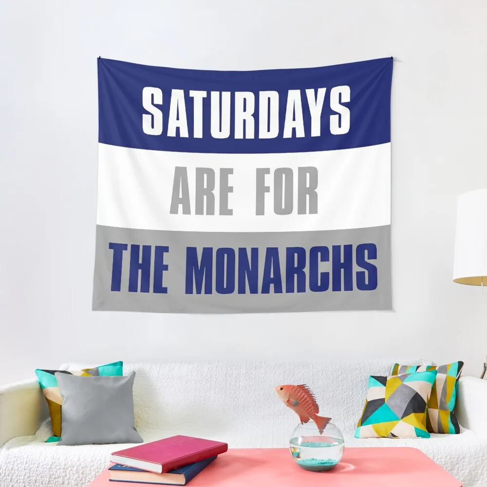 Saturdays are for The Monarchs, Old Dominion University Tapestry Decoration Aesthetic Decoration For Rooms Decor Home Tapestry