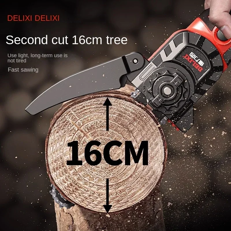 Brushless Handheld Lithium Electric Chainsaw Rechargeable Mini Saw For Firewood Tree Logging