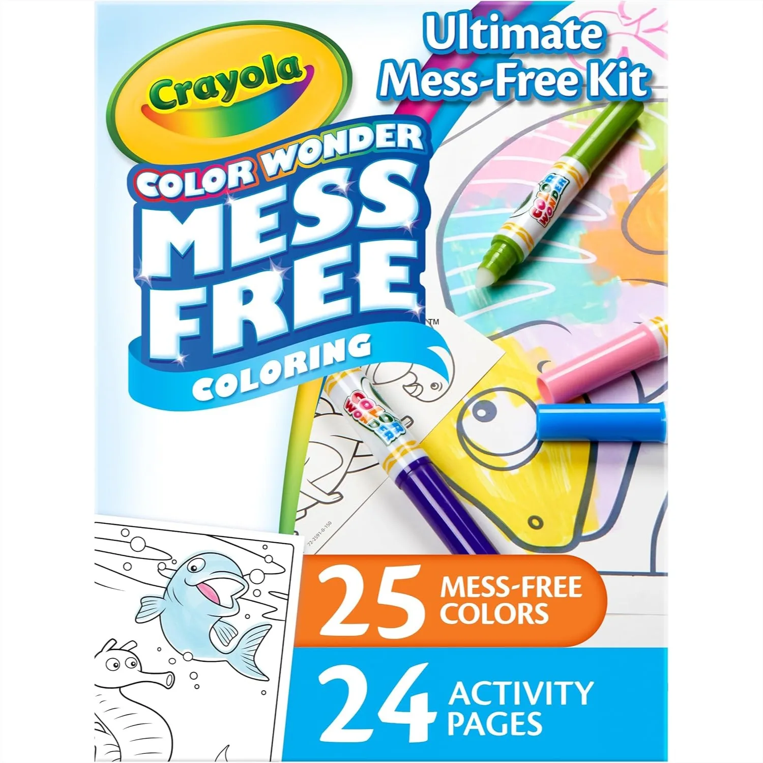 

Mess Free Coloring Kit 50+ Pcs Toddler Art Set With Markers And Coloring Pages For Travel Activity Gift Ages 3+