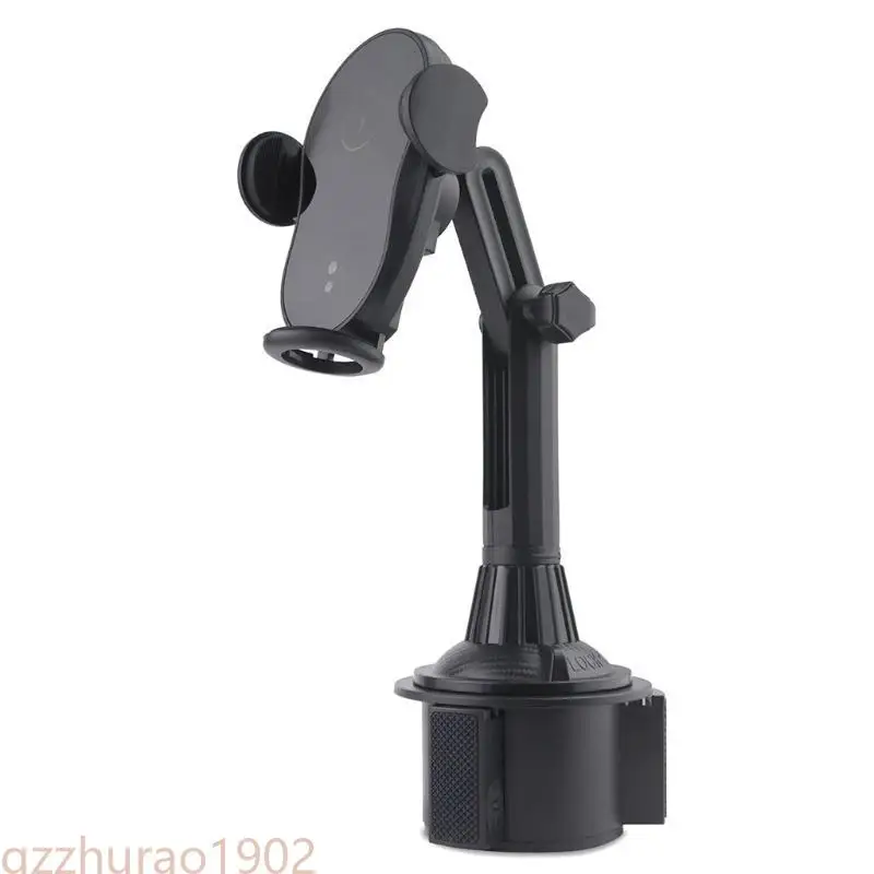 

97QB 360° Rotation Cellphone for Wireless Charging Holder Stand Car Cup Mount Holder Bracket Adjustable