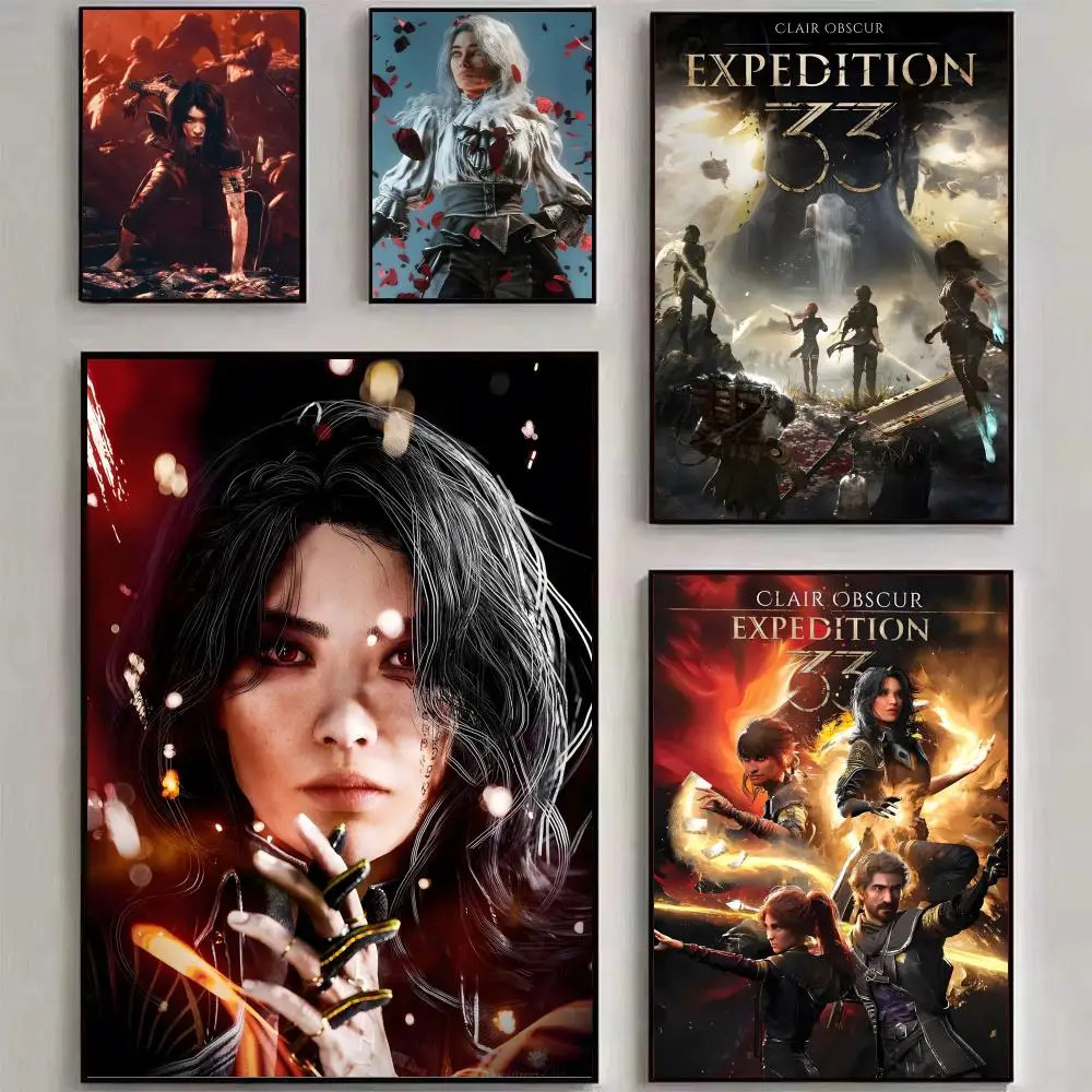 C-clair O-obscur E-expedition 33 Game Poster Wall art print art suitable for living room bedroom bar parlor home decor gift
