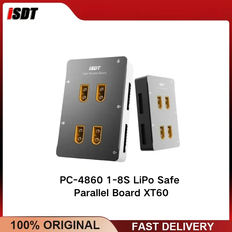 ISDT PC-4860 1-8S LiPo Safe Parallel Board XT60 40A Max 4-Channel for RC Car Drone Airplane Battery Charger