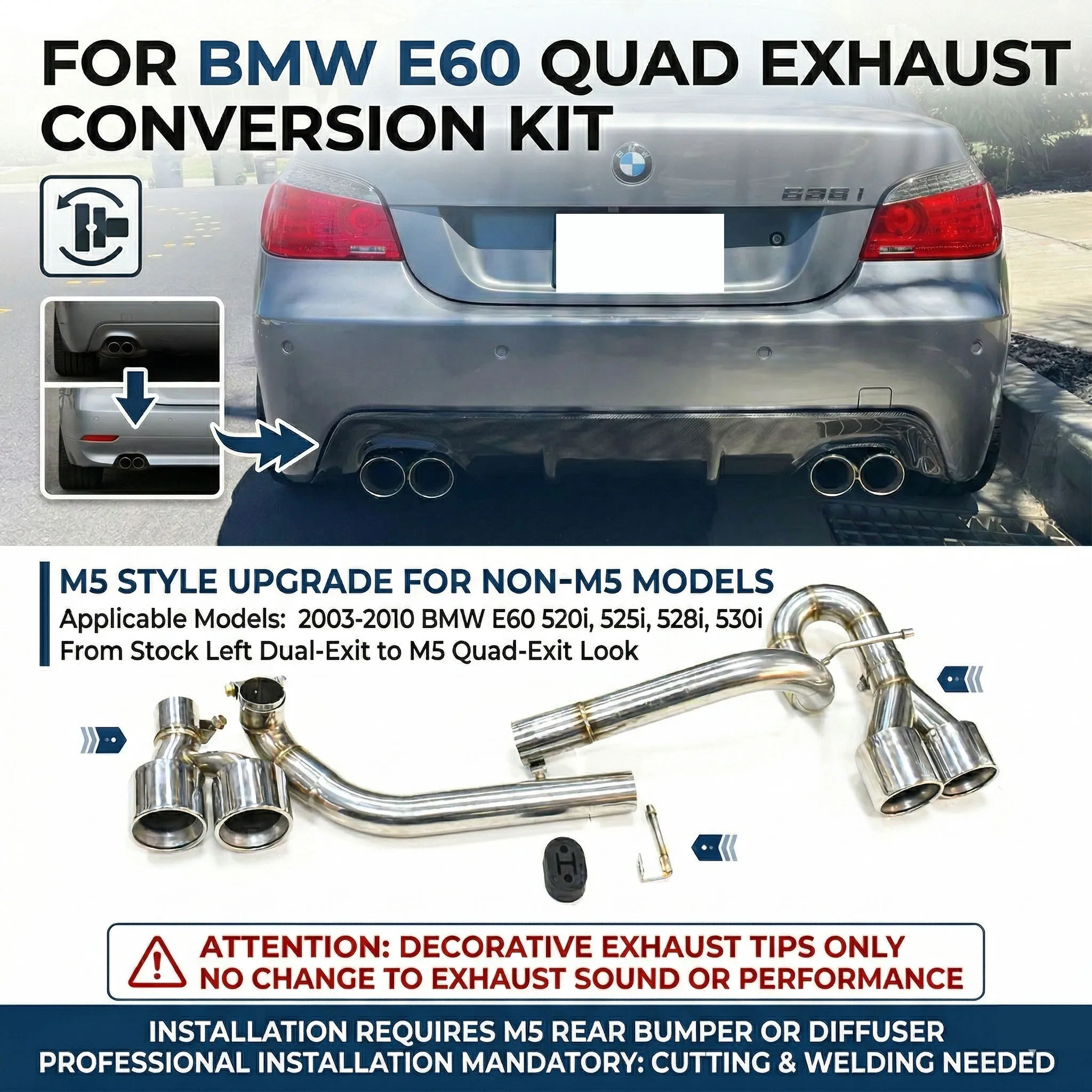 Dual Exhaust Tip Fo…