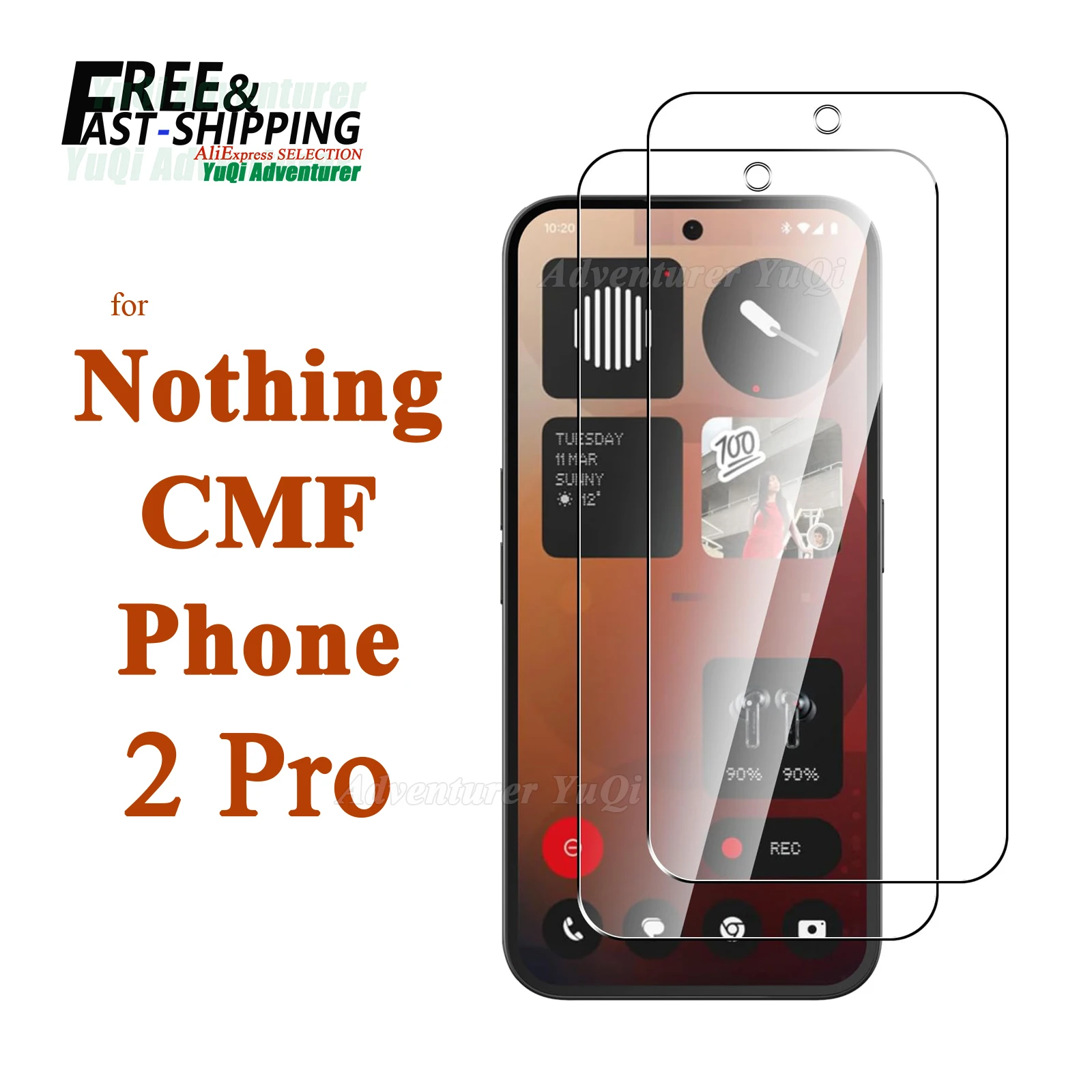 

Screen Protector For Nothing CMF Phone 2 Pro Tempered Glass HD 9H Transparent Clear Anti Scratch Case Friendly