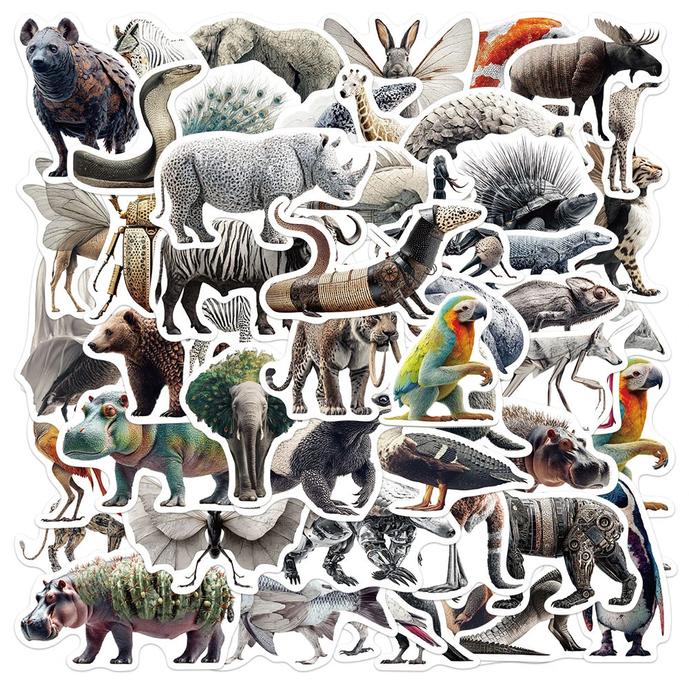 10/30/50pcs Funny Cartoon Zebra Phantom Animal Creative Stickers Decals DIY Stationery Helmet Suitcase Cool Graffiti Sticker Toy