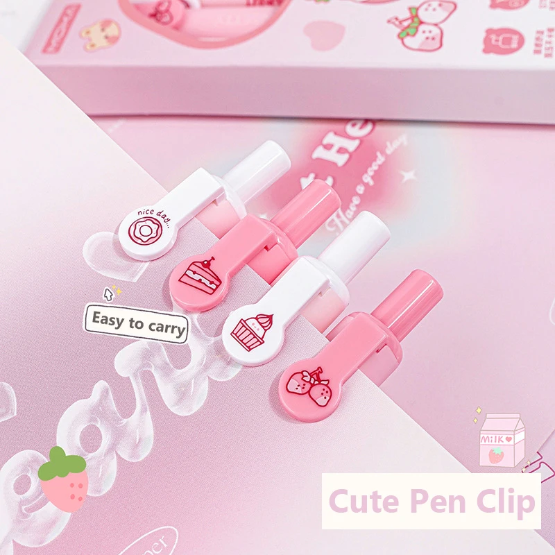 Pink Series Gel Pen Black Ink Soft Grip Writing Smooth Quick-Drying Aesthetic Stationery Elegant Pens Japanese School Supplies