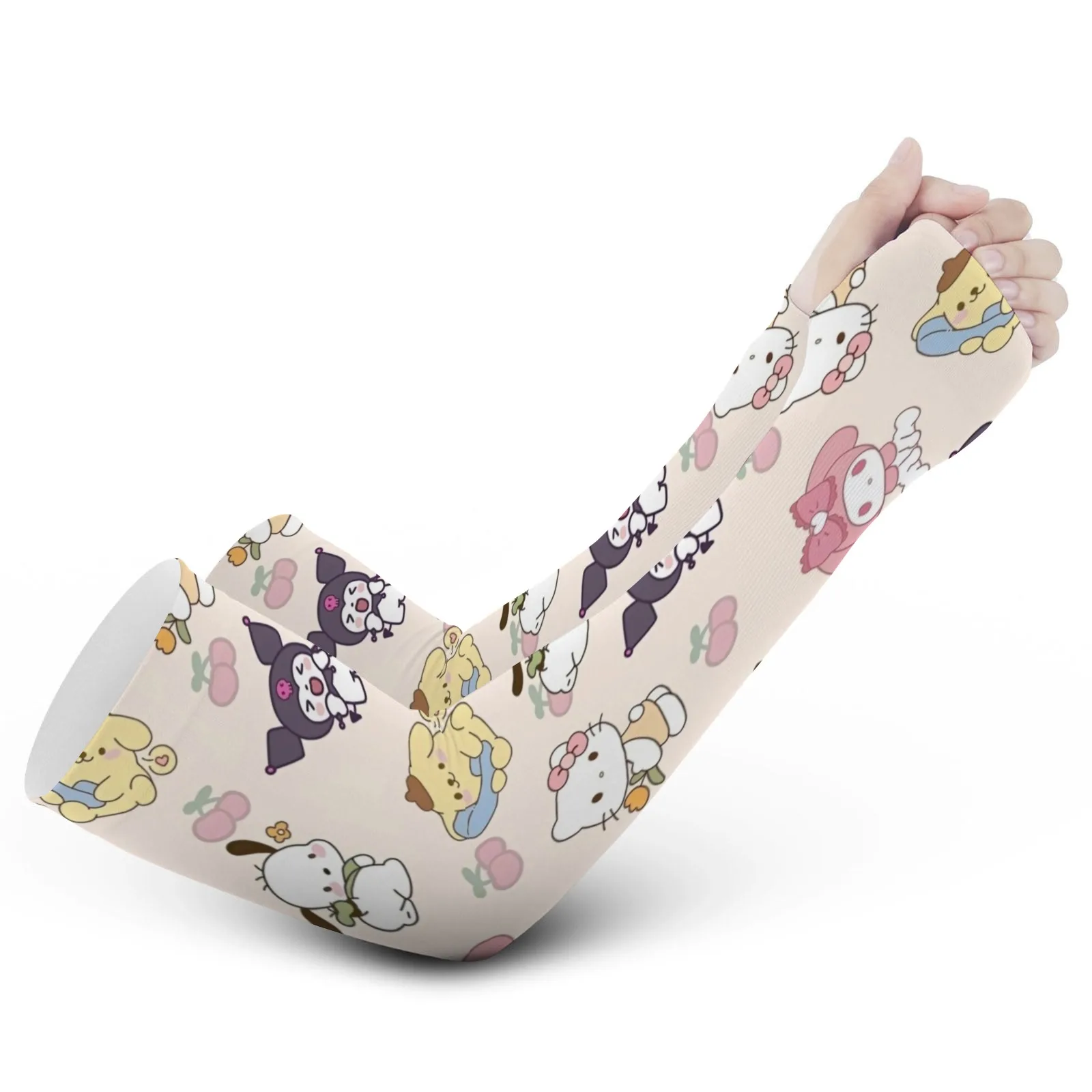 Konfigurowalne urocze rękawy Hello Kitty Sanrio Ice – chroniące przed słońcem, oddychające, szybkoschnące i stylowe zapewniające uroczą zabawę na świeżym powietrzu